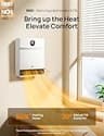 DREO Smart Wall Heater 1500W PTC Ceramic Space Heater with Voice Control