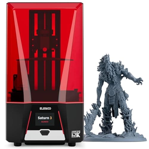ELEGOO Saturn 3 MSLA 12K Monochrome LCD Desktop Resin 3D Printing Machine