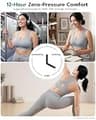 FITTIN Zero-Pressure Seamless Racerback Sports Bra for C-DDD Cup Plus Size Women