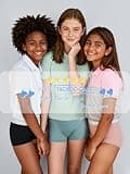 TIICHOO Leakproof Athletic Period Boyshorts, High-Waisted Absorbent 5-Pack