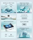 ACEMAGIC K1 Mini PC with AMD Ryzen Embedded R2544, Built-In Power Supply