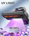 Jimmy JV35 Mattress Vacuum Cleaner with 14Kpa Suction and 140°F Rapid Heating