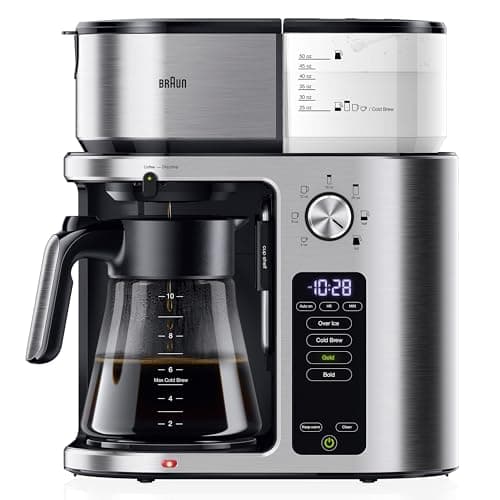 Braun MultiServe Plus KF9270SI 10-Cup ExactBrew Pod-Free Coffee Maker System