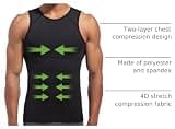 Lgtfy 4D Men's Slimming Body Shaper Chest Compression Vest Undershirt