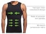 Lgtfy 4D Men's Slimming Body Shaper Chest Compression Vest Undershirt