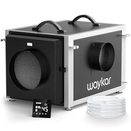 Waykar 158 Pint Dual Duct Crawl Space Dehumidifier with Remote Sensor