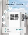 EUHOMY 10,000 BTU Portable Air Conditioner & 96-Pint High Capacity Dehumidifier