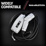 Schumacher SEV1670 Level 1 Portable EV Charger, 12A 120V, 20-Foot Cable