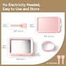 Felizbebe Rolled Ice Cream Maker Plate with Storage Lid and Spatulas
