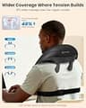COMFIER Cordless Neck Massager with Heat, 4D Kneading Shiatsu Relief