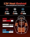 Venustas 12V Pro-Upgrade Lightweight Heated Jacket for Severe Conditions