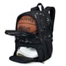 GRANDUP 28L Basketball Backpack with 12 Pockets and Water Bottle Holders