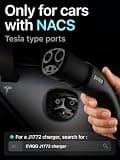 EVIQO 40-Amp NACS Level 2 Plug-in EV Charger with Wi-Fi Control (Tesla)