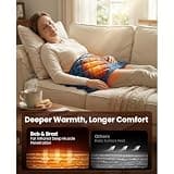 Bob and Brad 2.4lb Weighted Far Infrared Heating Pad with Adjustable Strap