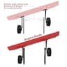 Brewin SnowPro 38-Inch Bi-Directional Wheeled Snow Pusher