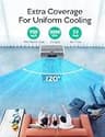 VAGKRI 3100 CFM Heavy-Duty Evaporative Air Cooler with 12-Gallon Water Tank