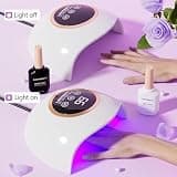 LadyMisty 72W Upgrade UV LED Nail Light with 18 Beads & Temp Protection
