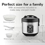Hamilton Beach Digital Programmable Rice Cooker and Food Steamer, 4-Cup Uncooked