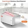 VEVOR 120W Fried Ice Cream Roll Maker Machine with Compressor and Two Scrapers
