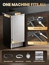 Coolski Premium Undercounter Nugget Ice Maker with Dual-Layer Storage, 100 lbs