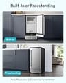 EUHOMY CIM-Series Under-Counter Ice Maker with Built-In Drain Pump, 100 Lbs