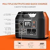 EnginStar 296Wh 300W Portable Power Station with 110V Pure Sine Wave AC