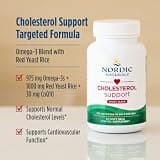 Nordic Naturals Cholesterol Support with Omega-3 and Red Yeast Rice, 60 Softgels