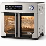 OSTBA 10-in-1 French Door Air Fryer Toaster Oven Combo with Rotisserie