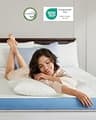 PERLECARE 3-Inch Dual-Layer Firm Gel & Bamboo Charcoal Mattress Topper
