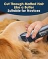 oneisall 2-Speed Cordless Cat Hair Clipper Kit with Guide Guards and Accessories