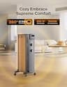 Pelonis 2025 Upgraded 1500W 7-Fin Oil-Filled Radiator Heater, Matte Black