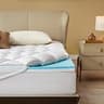 Bedlore 4-Inch Dual Layer Gel Memory Foam Mattress Topper for King Beds