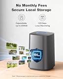 SEHMUA 4MP Solar Wireless PTZ Security Camera System with Live View, 4-Camera Kit