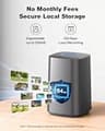 SEHMUA 4MP Solar Wireless PTZ Security Camera System with Live View, 4-Camera Kit