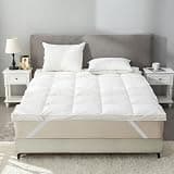ROSE FEATHER Premium Goose Down & Feather Mattress Topper, Queen Size