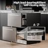 Antarctic Star 24-Inch Outdoor Double Drawer Beverage Refrigerator (5.1 Cu. Ft.)