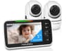 HelloBaby 5.0-Inch Dual Camera Video Baby Monitor with 30-Hour Battery Life