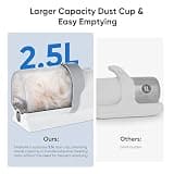 NEWBULIG Entry-Level Pet Grooming Vacuum Kit with Oversized 2.5L Capacity Bin