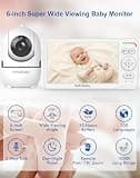 HelloBaby 6.0-Inch IPS Video Baby Monitor with Remote Pan-Tilt-Zoom & Night Vision