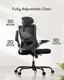 Marsail Ergonomic Office Chair with 3D Armrests and Micro-Adjust Lumbar