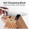 McCook 15-Piece Forged German Stainless Steel Knife Block Set with Sharpener