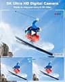 LIYTIFOR 5K Dual Screen Digital Camera with 80MP Resolution and 3-in-1 Hub
