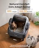 oneisall Ease S1 Open-Top Automatic Cat Litter Box for Large and Multiple Cats