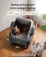oneisall Ease S1 Open-Top Automatic Cat Litter Box for Large and Multiple Cats