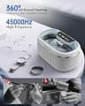 onlikin 35W Customizable Ultrasonic Cleaner, 20oz Capacity with Degassing Cycle