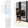 YGNNJY X-Large Sliding Glass Dog Door Insert with Integrated Mesh Screen