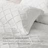 Bedsure Boho Geometric Tufted Oversized King Duvet Cover Set, 120"x98"