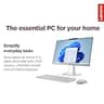Lenovo IdeaCentre 24-Inch FHD All-in-One Desktop, Intel N100, 8GB RAM, 256GB SSD
