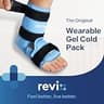 REVIX Dual-Sided Ankle Ice Pack Wrap with Hands-Free Adjustable Straps