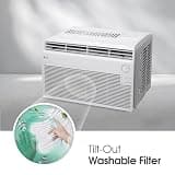 LG 5,000 BTU Ultra-Quiet Compact Window Air Conditioner with Mechanical Controls